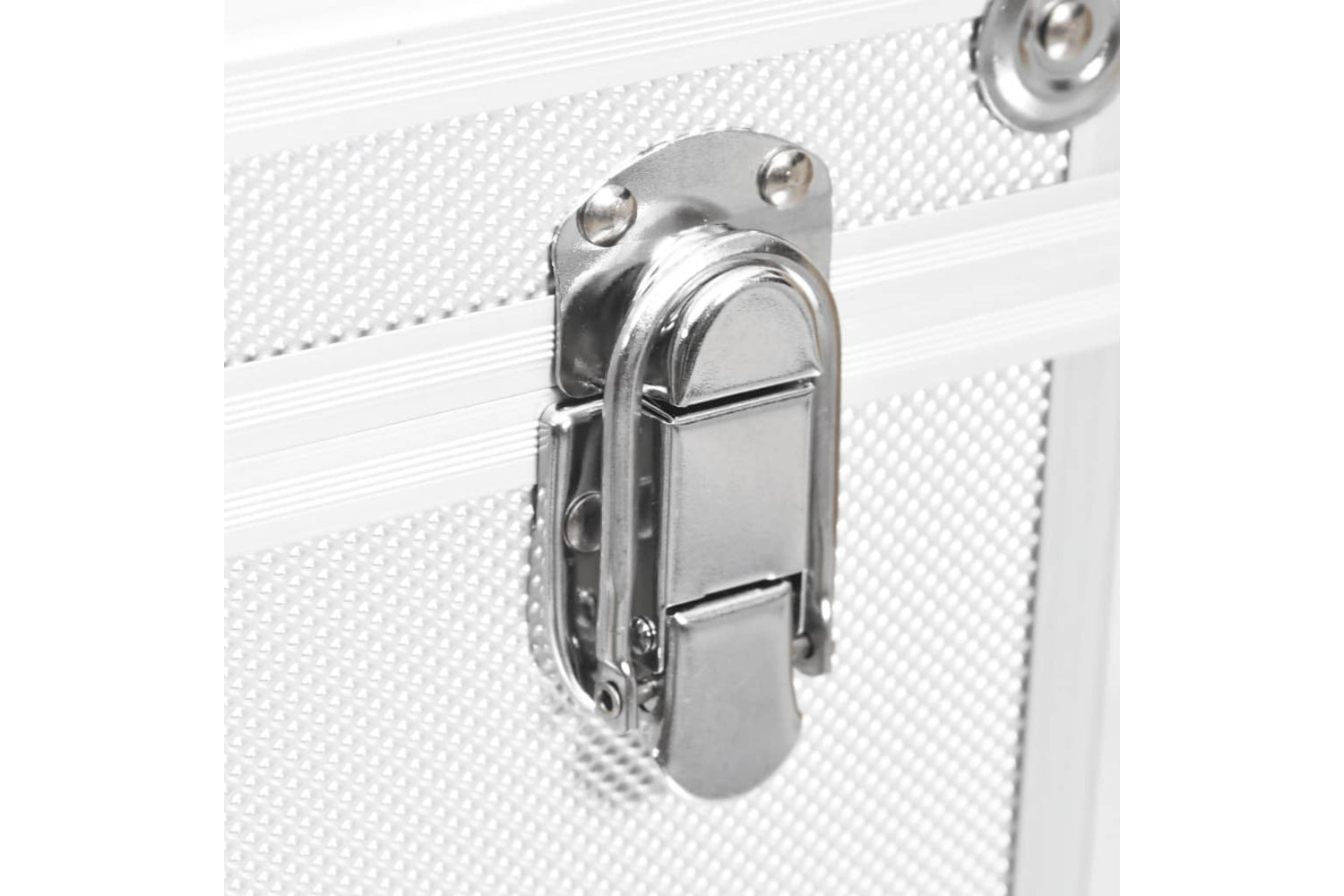 vidaXL 91839 Make-up Case 37x24x40cm Silver Aluminium-8