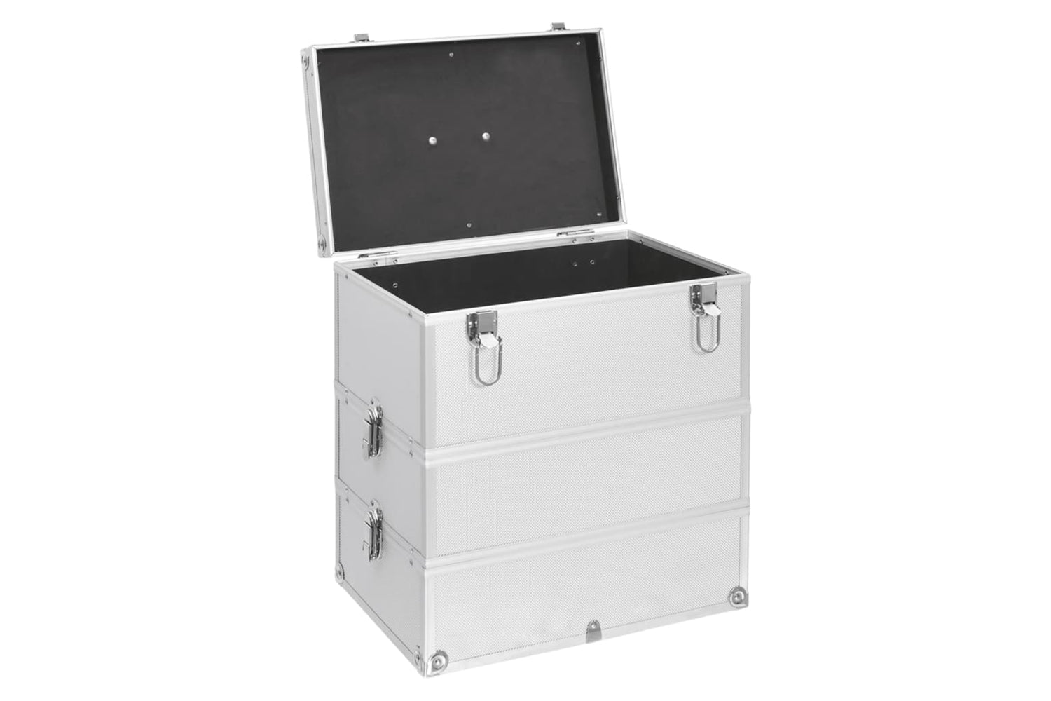 vidaXL 91839 Make-up Case 37x24x40cm Silver Aluminium-4