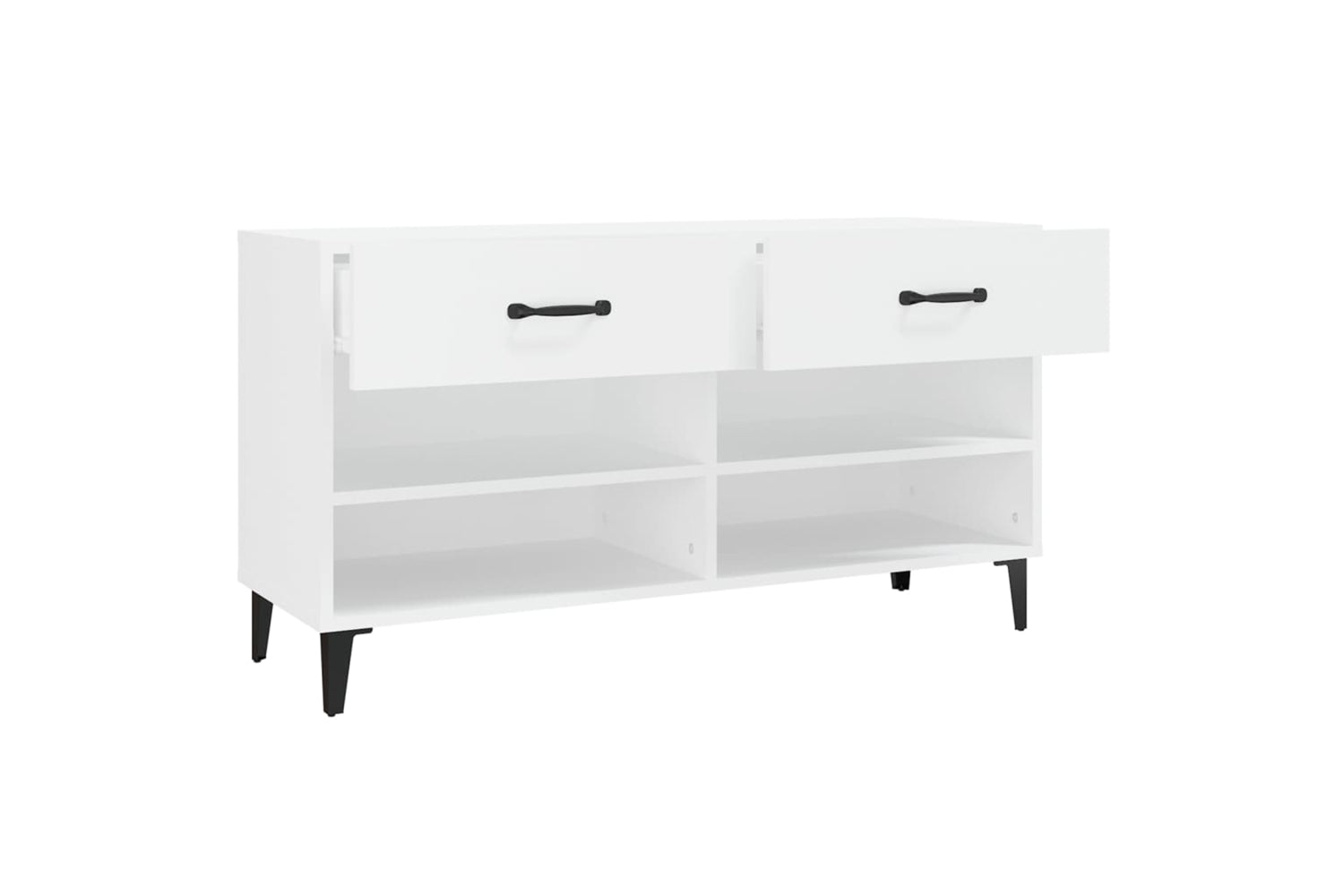 vidaXL 812825 Shoe Cabinet White 102x35x55cm Engineered Wood-6