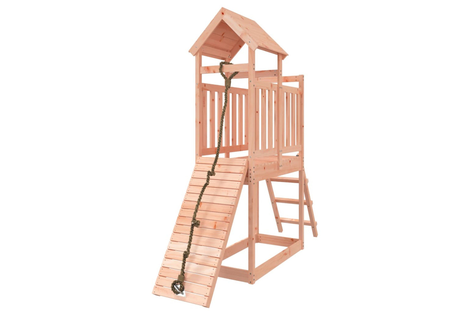 Vidaxl 3155868 Playhouse With Climbing Wall Solid Wood Douglas-3