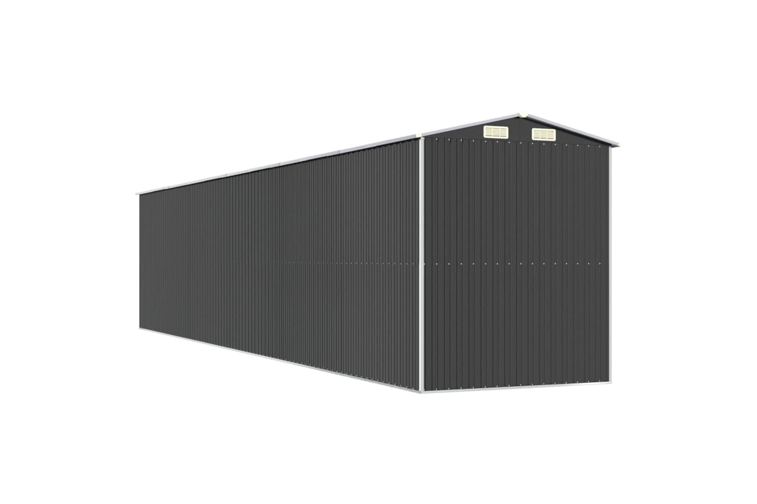 vidaXL 3147458 Garden Shed Anthracite 192x938x223cm Galvanised Steel-5
