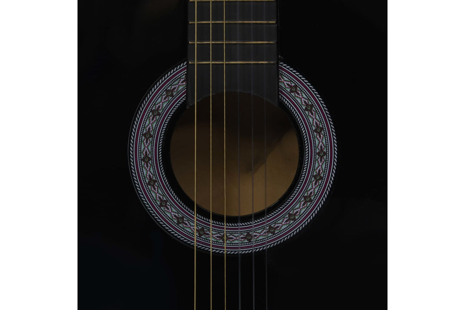 vidaXL 3055889 Classical Guitar For Beginner With Bag Black 3/4 36"-6