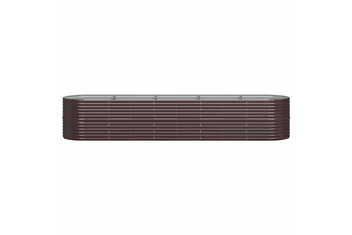 vidaXL 318965 Garden Raised Bed Powder-coated Steel 368x80x68cm Brown-2