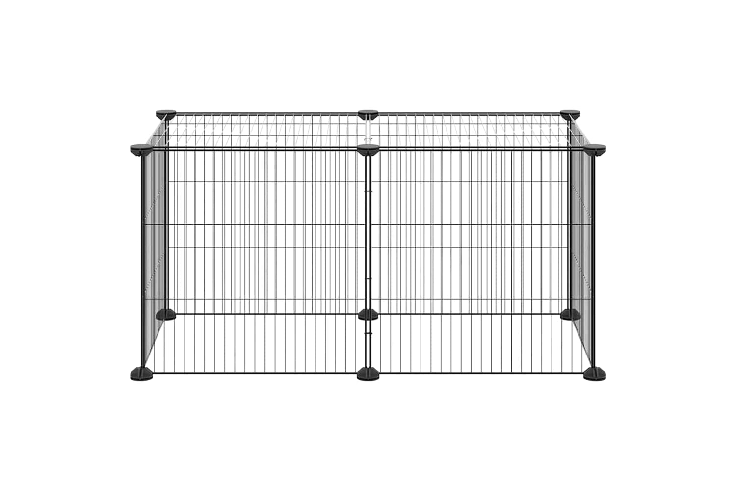 vidaXL 3114052 8-panel Pet Cage Black 35x35cm Steel-2