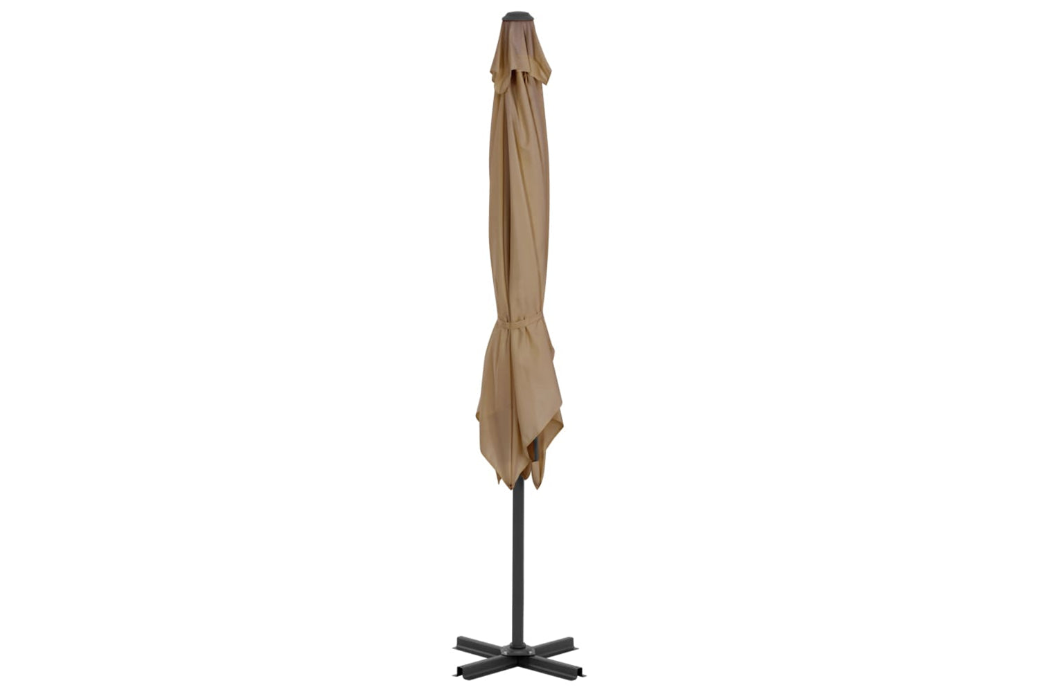 vidaXL 44619 Cantilever Umbrella With Aluminium Pole Taupe 250x250cm-3