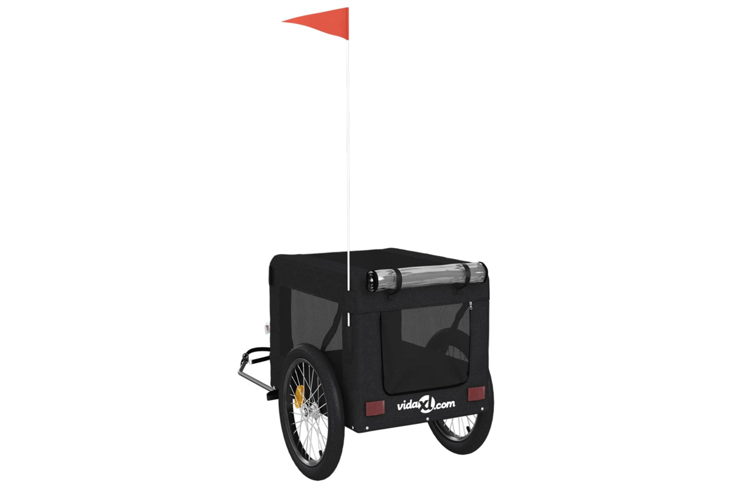 Vidaxl 93926 Pet Bike Trailer Black Oxford Fabric&iron-8