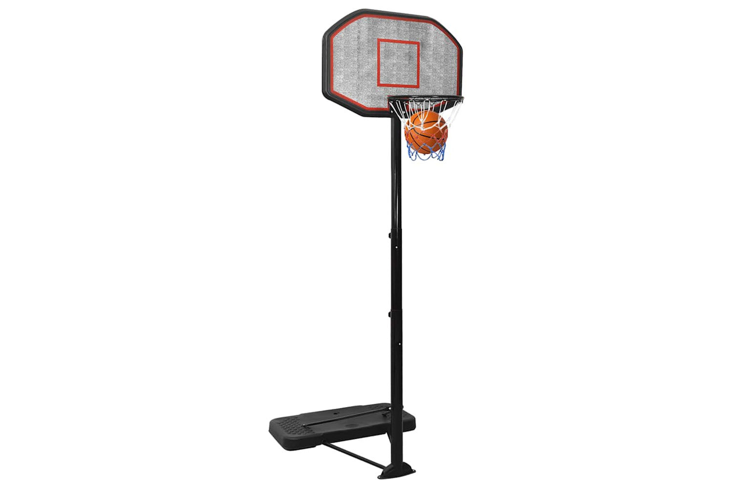 Vidaxl Basketball Stand Black 258-363 Cm Polyethene-9