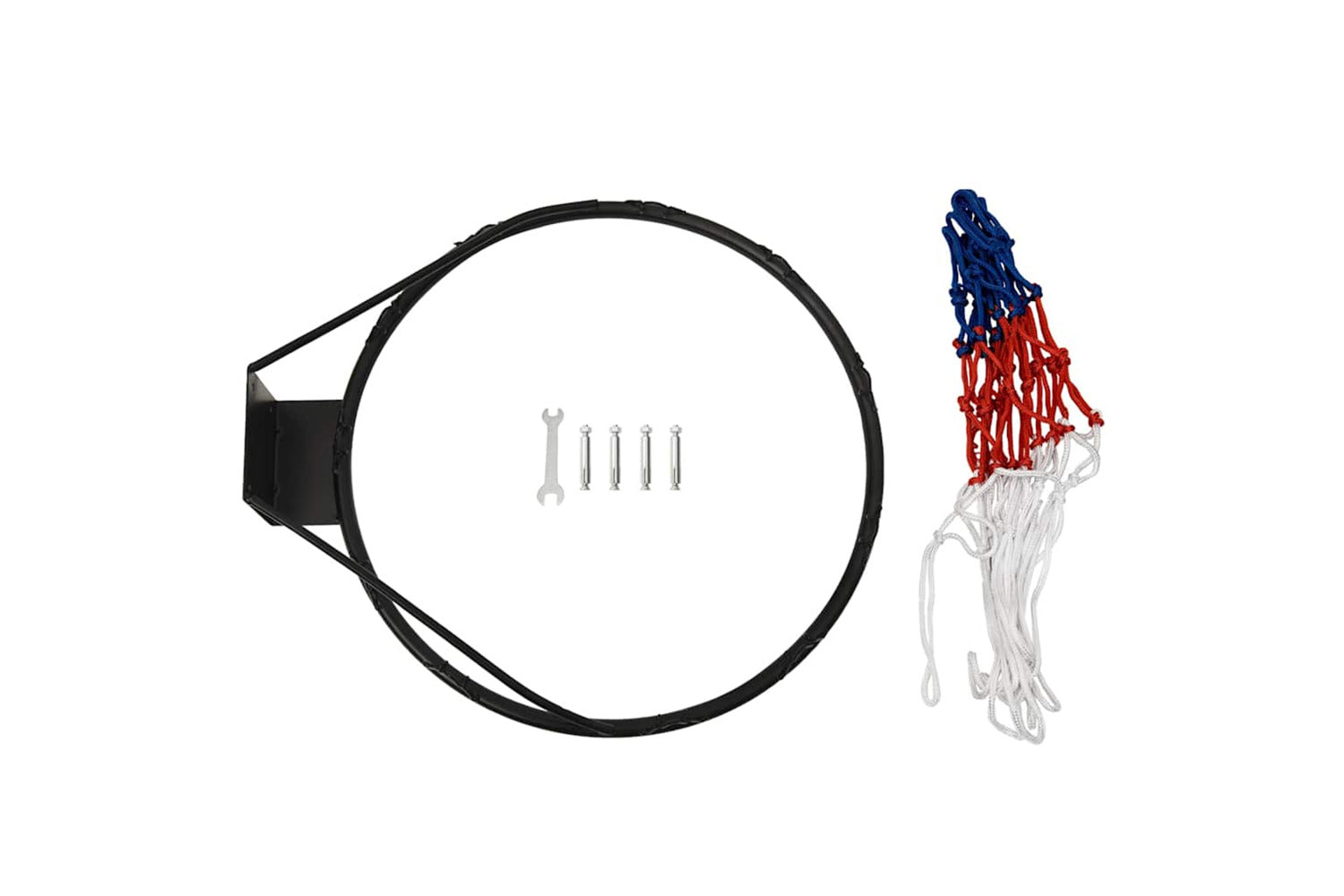 Vidaxl Basketball Ring Black 45 Cm Steel-6