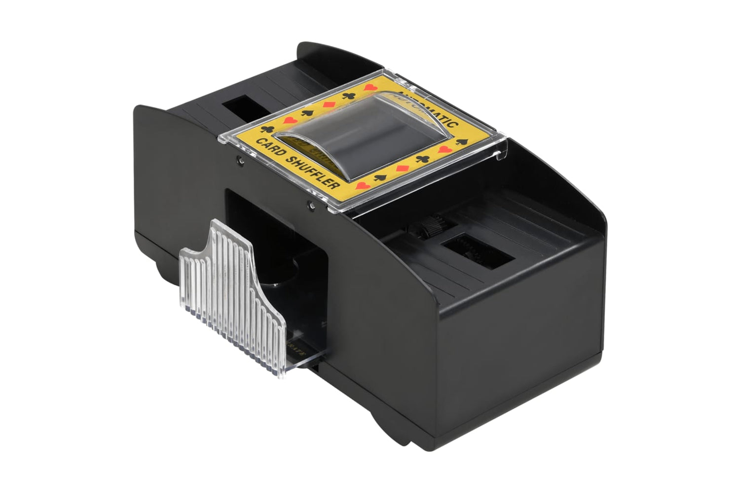vidaXL 80419 Automatic Card Shuffler Black 2 Decks-3