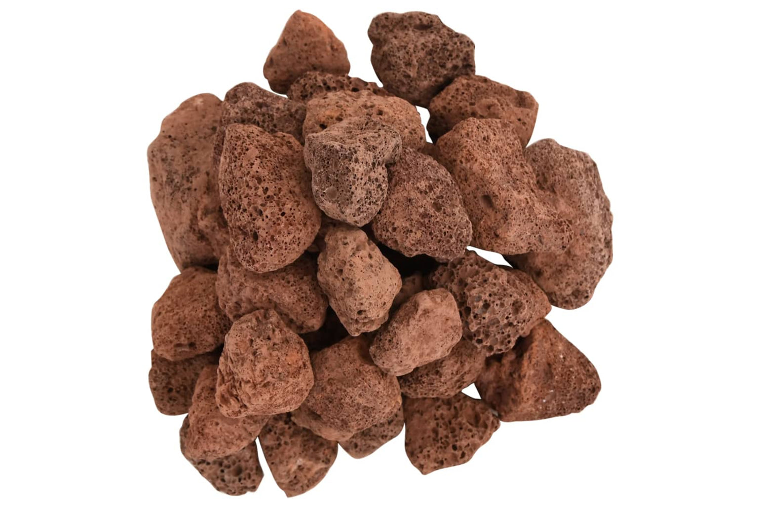 vidaXL 155313 Volcanic Rocks 10 Kg Red 3-5cm-3