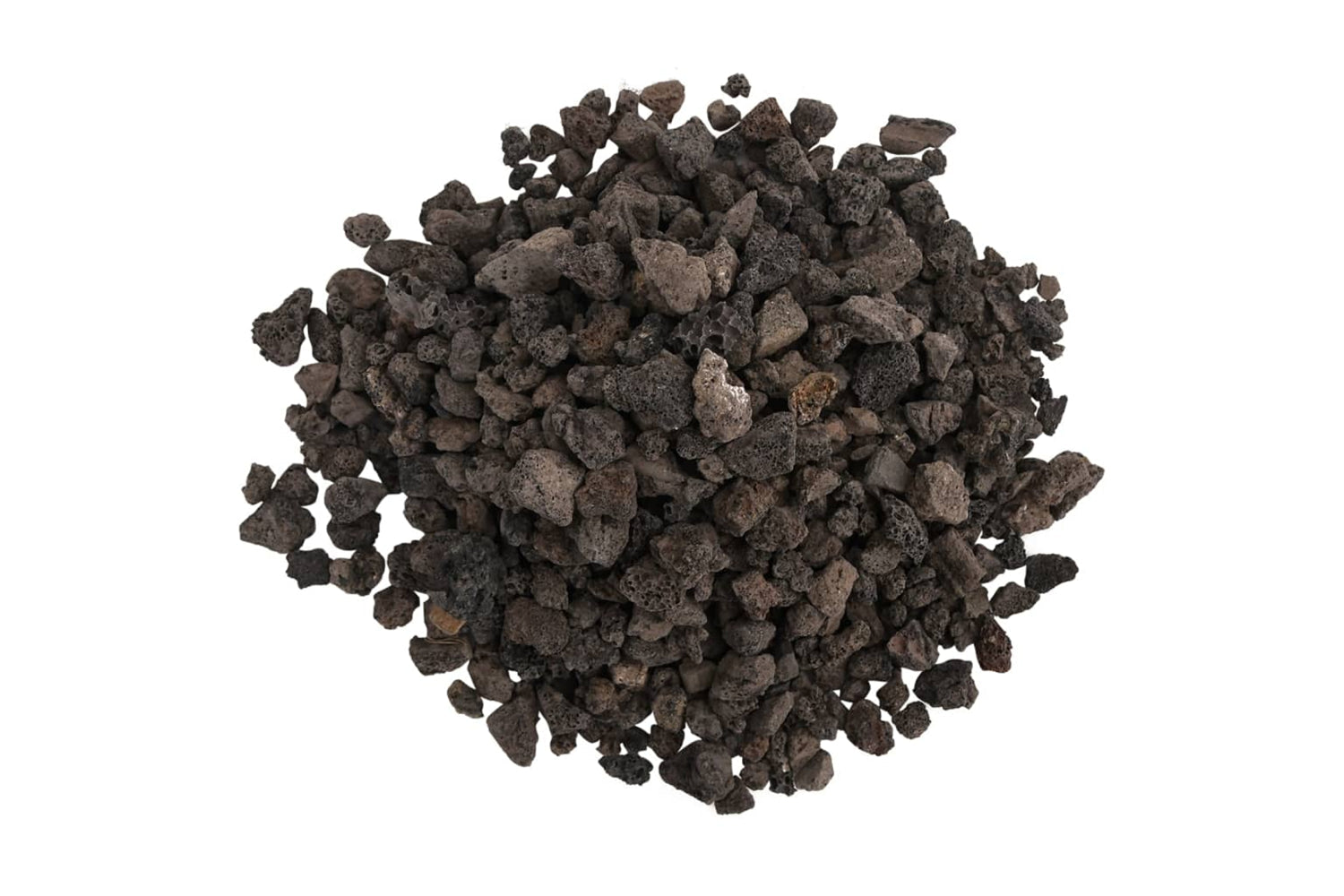 vidaXL 155318 Volcanic Rocks 25 Kg Black 1-2cm-3