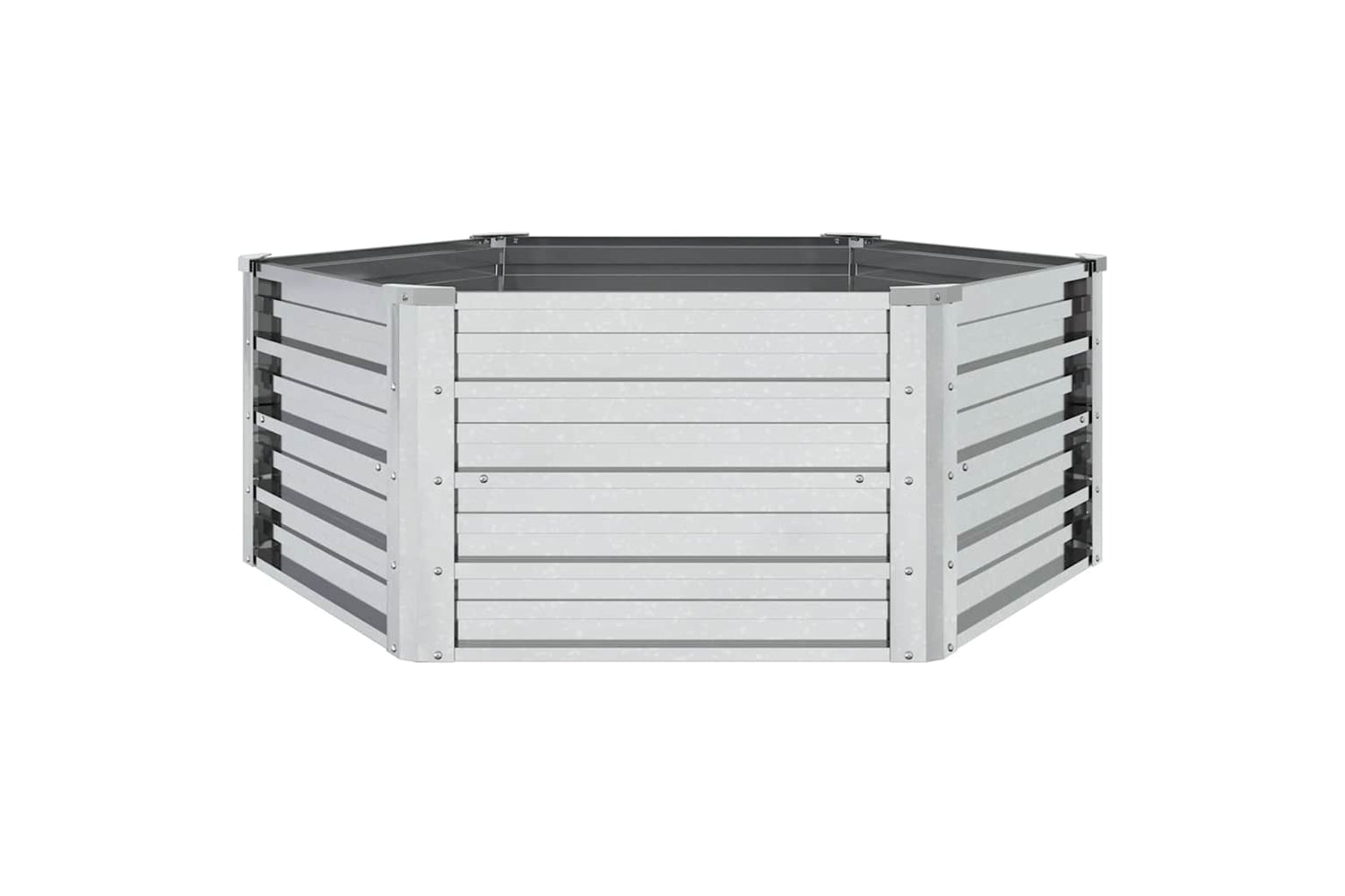 Vidaxl Garden Raised Bed 129x45 Cm Galvanized Steel Silver-4