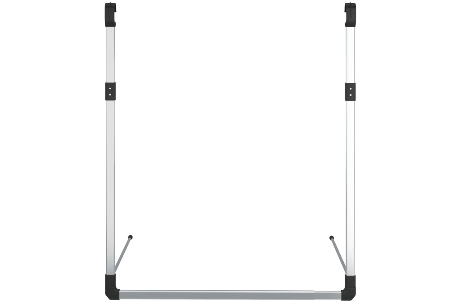 Vidaxl 344374 Telescopic Wardrobe Hanging Rail Silver