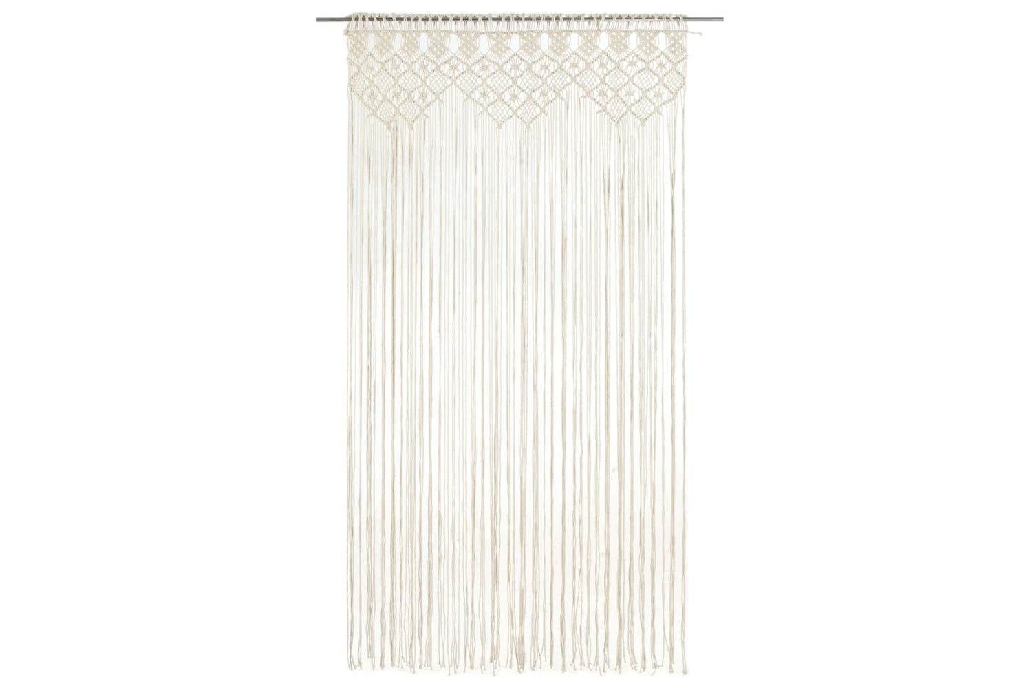 vidaXL 323977 Macrame Curtain 140x240cm Cotton-2