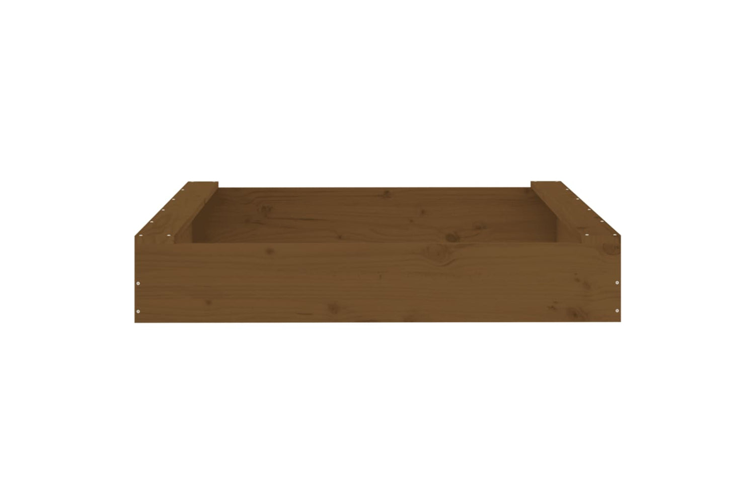 vidaXL 825033 Sandbox With Seats Honey Brown Square Solid Wood Pine-3
