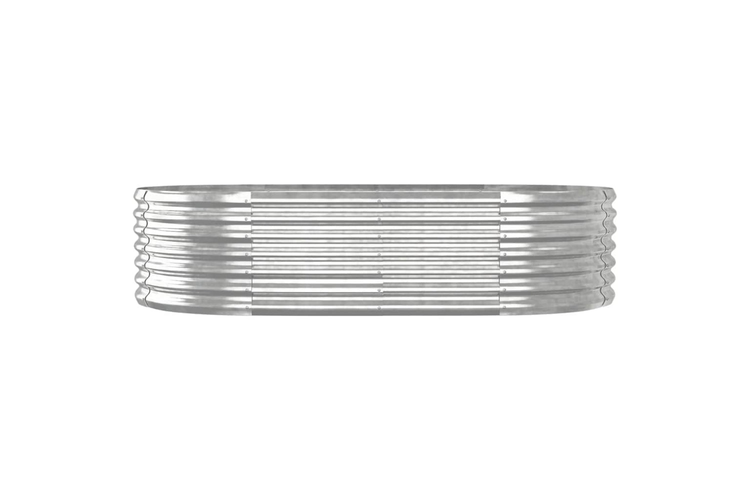 vidaXL 318917 Garden Raised Bed Powder-coated Steel 152x80x36cm Silver-2