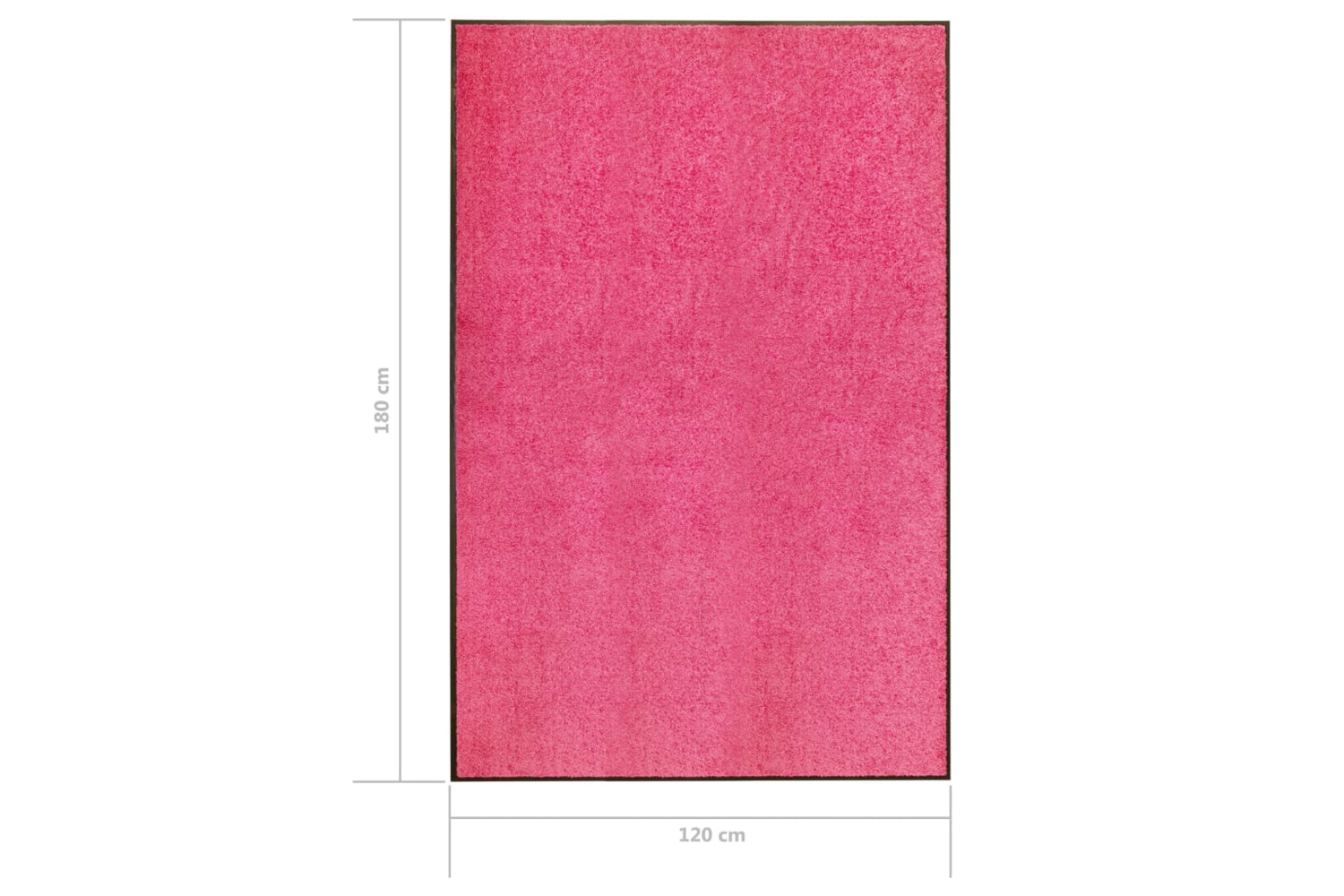 vidaXL 323450 Doormat Washable Pink 120x180cm-6