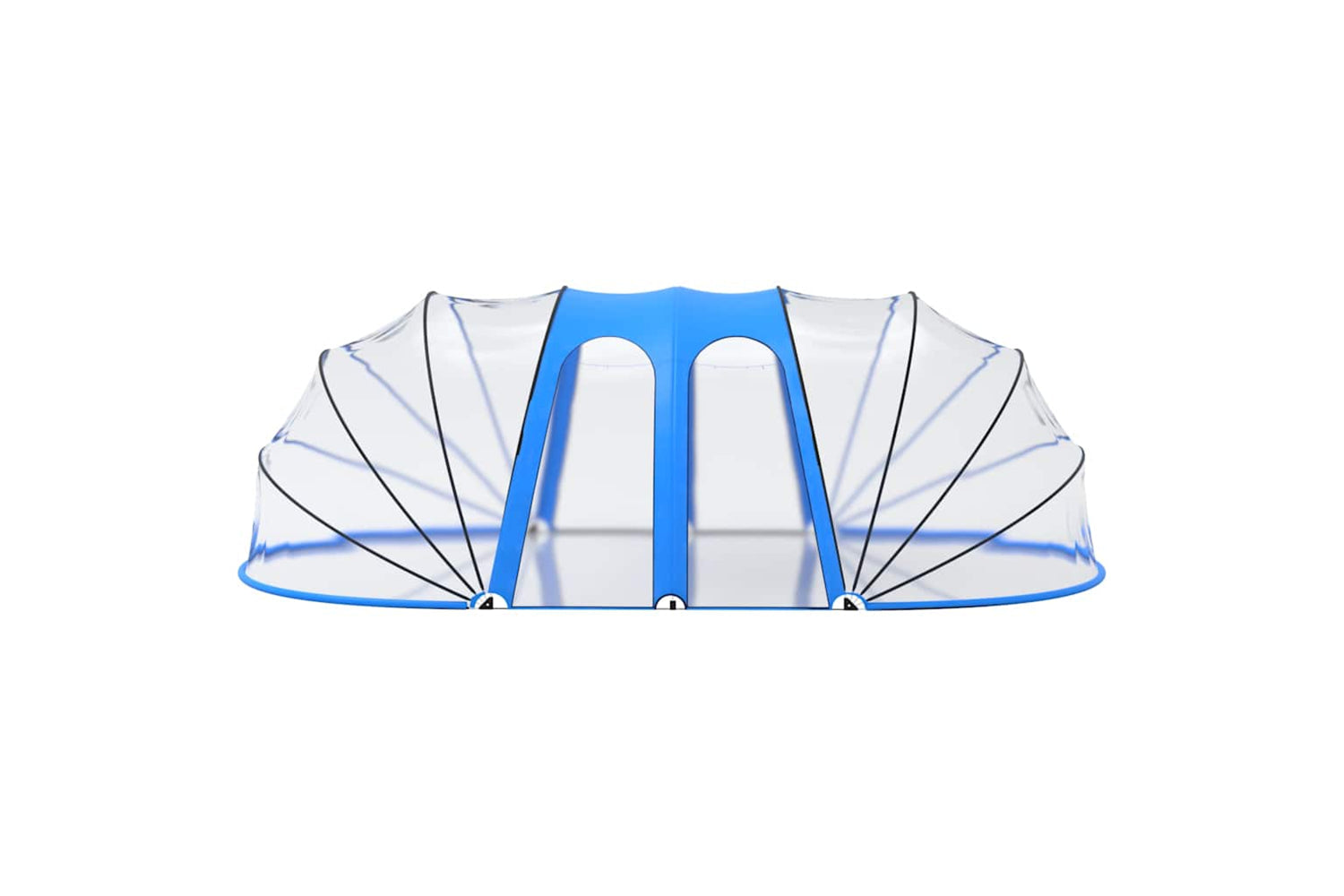 Vidaxl Pool Dome Oval 620x410x210 Cm-3