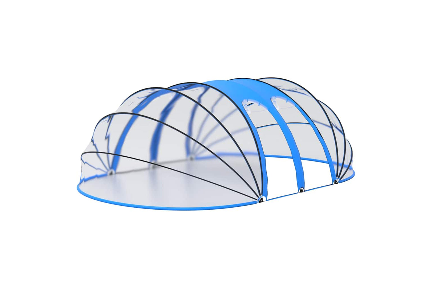 Vidaxl Pool Dome Oval 620x410x210 Cm-2