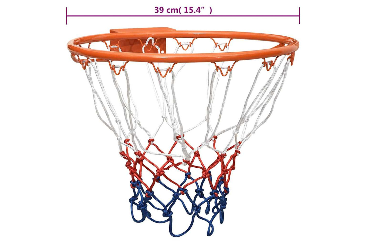 Vidaxl Basketball Ring Orange 39 Cm Steel-7