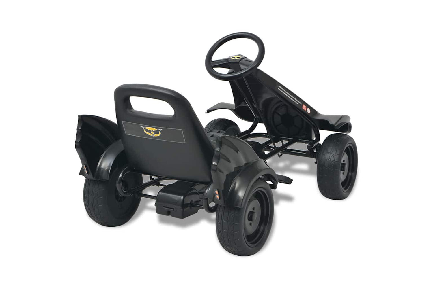 Vidaxl Pedal Go Kart With Adjustable Seat Black-4