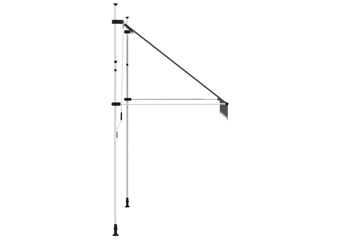vidaXL 143688 Manual Retractable Awning 200cm Anthracite-3