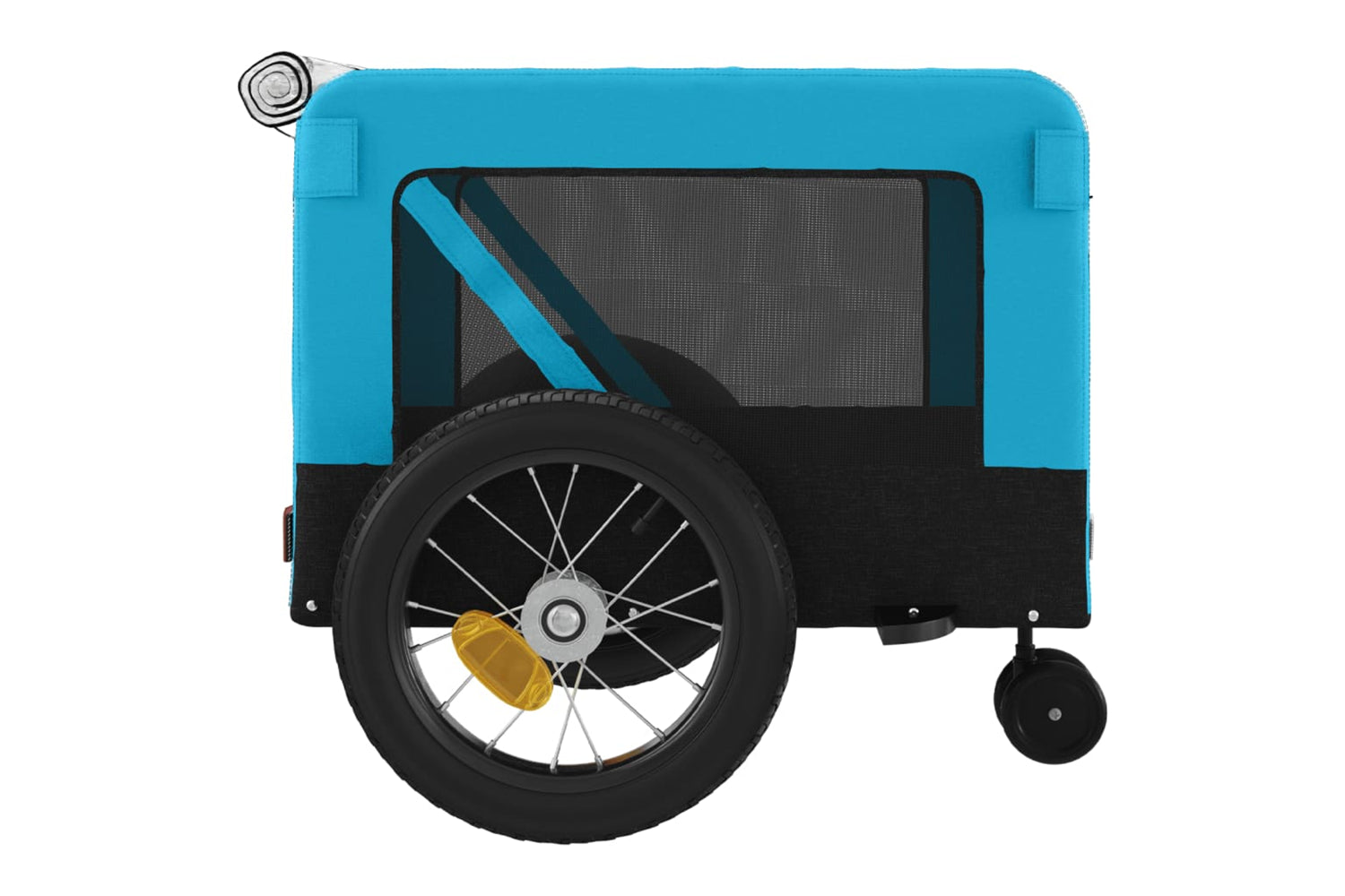 Vidaxl 93932 Pet Bike Trailer Blue And Black Oxford Fabric And Iron-7