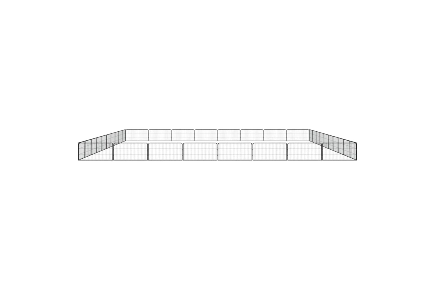 vidaXL 3115974 36-panel Dog Playpen Black 100x50cm Powder-coated Steel-4
