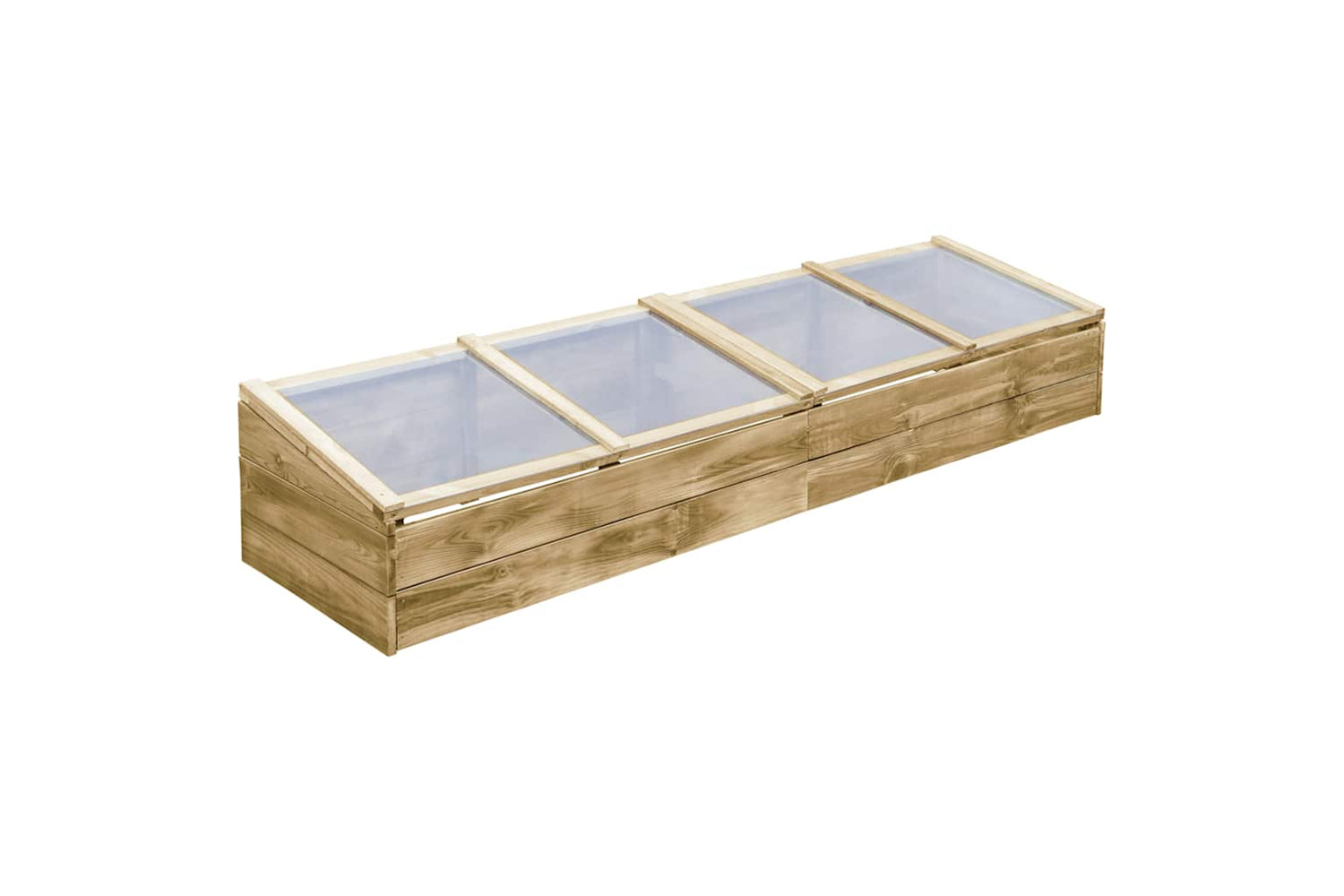 vidaXL 3055328 Greenhouses 2 Pcs Impregnated Pinewood 200x50x35cm-2