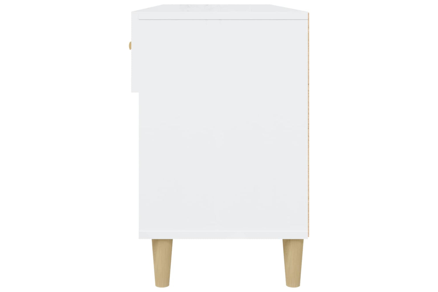 vidaXL 812822 Shoe Cabinet High Gloss White 102x35x55cm Engineered Wood-6