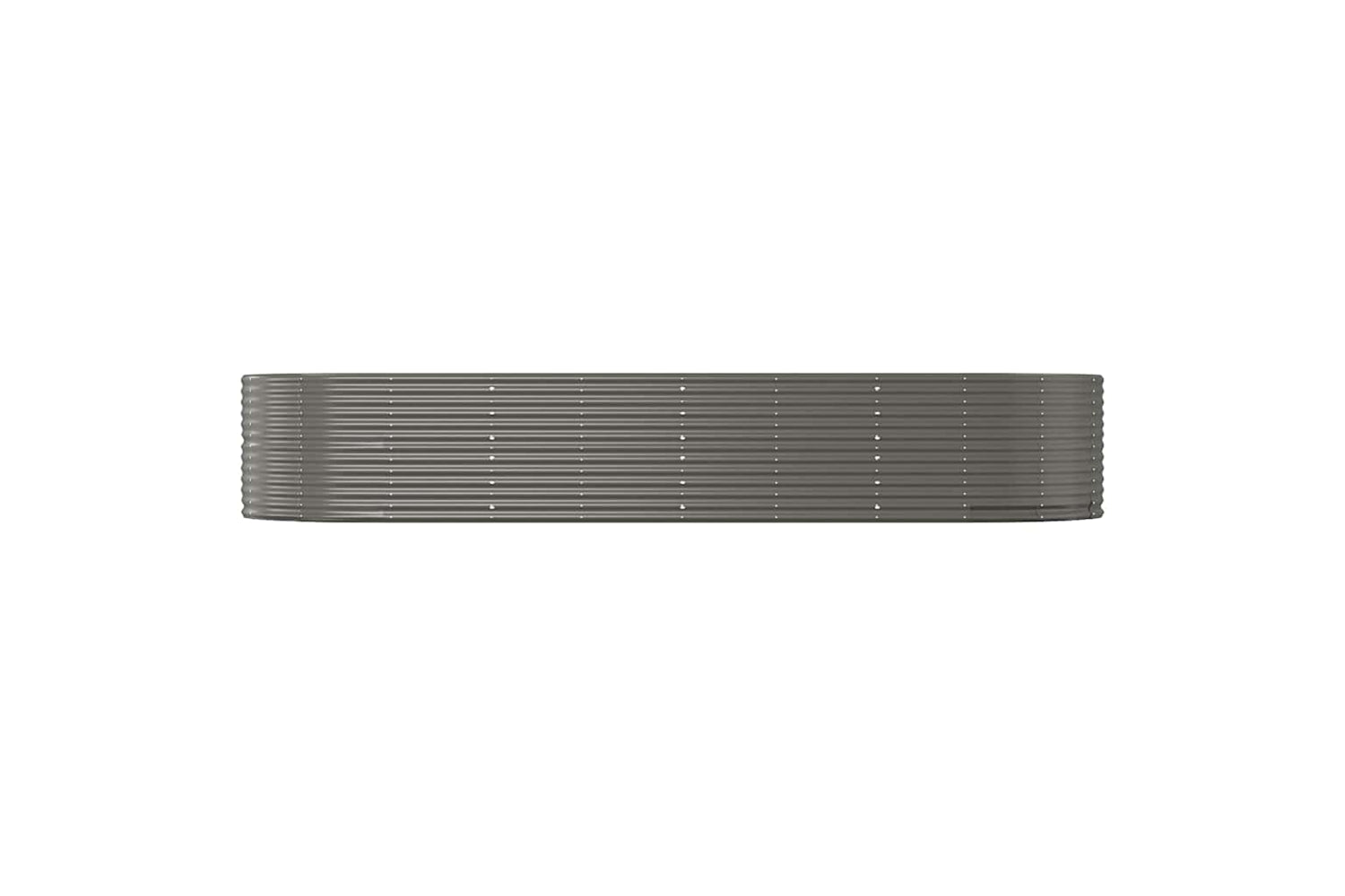 vidaXL 319104 Garden Raised Bed Grey 367x140x68cm Powder-coated Steel-2