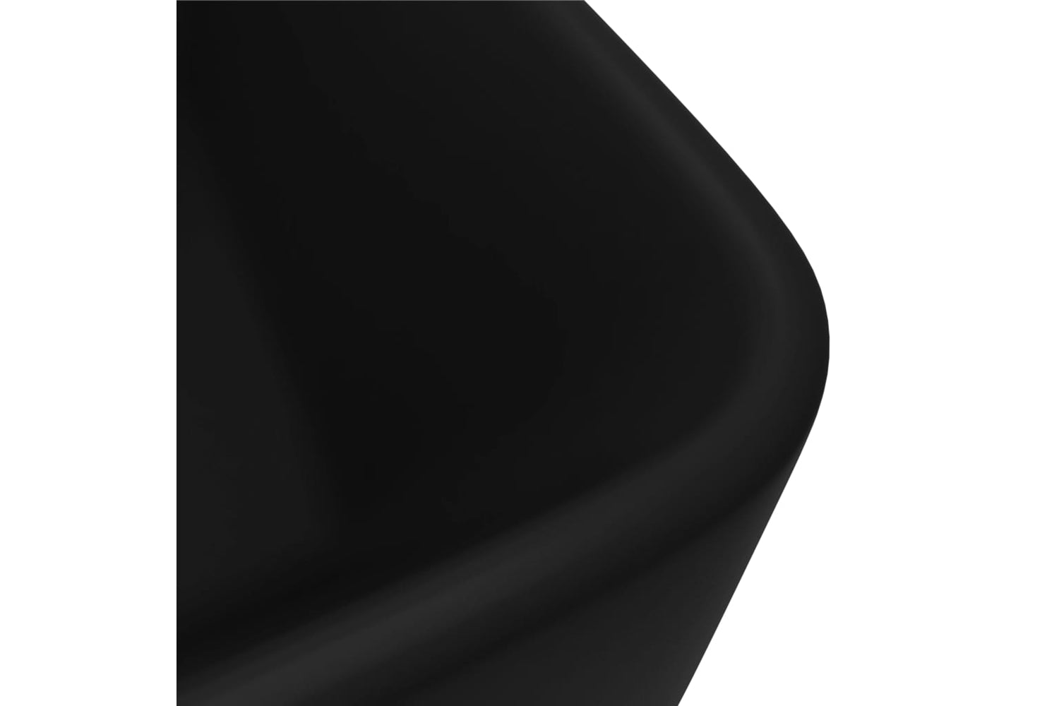 vidaXL 147052 Luxury Wash Basin Matt Black 41x30x12cm Ceramic-4