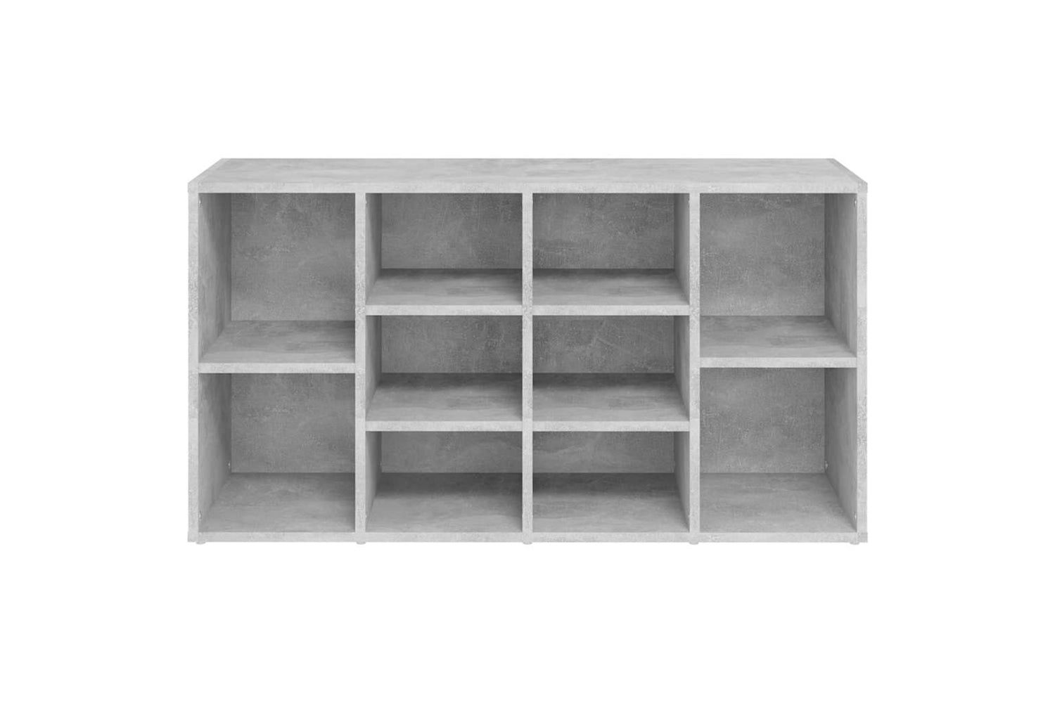 vidaXL 803294 Shoe Bench Concrete Grey 103x30x54.5cm Engineered Wood-4