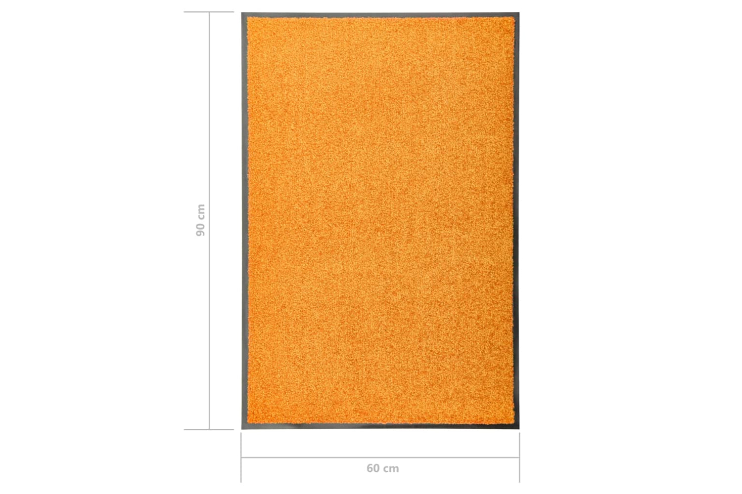 vidaXL 323452 Doormat Washable Orange 60x90cm-6