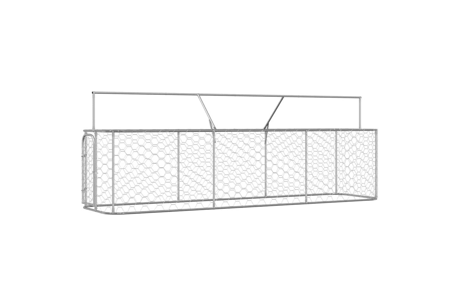 Vidaxl Outdoor Dog Kennel With Roof 400x100x150 Cm-6
