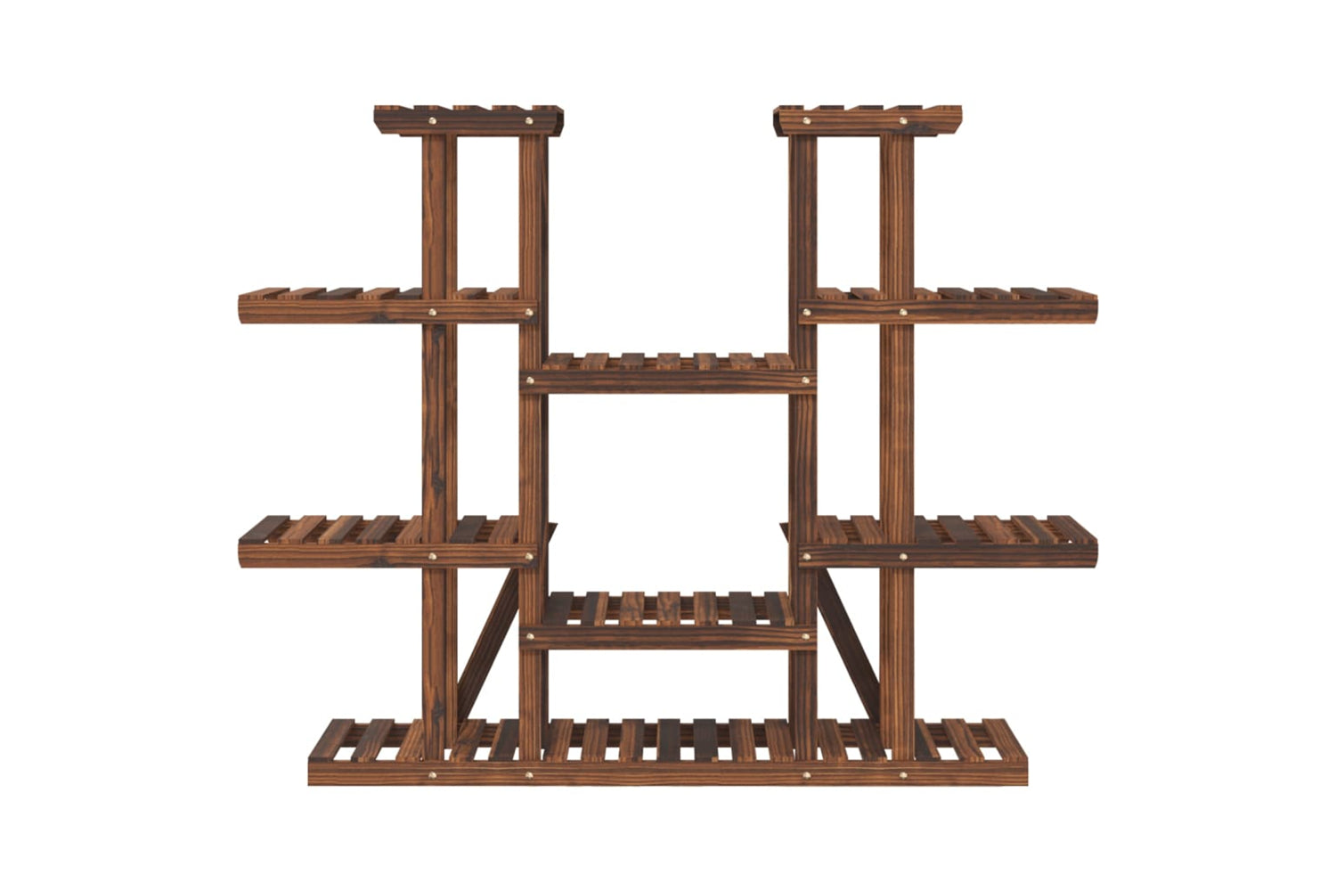 vidaXL 362857 Flower Stand 110x25x110.5cm Solid Wood Fir-3