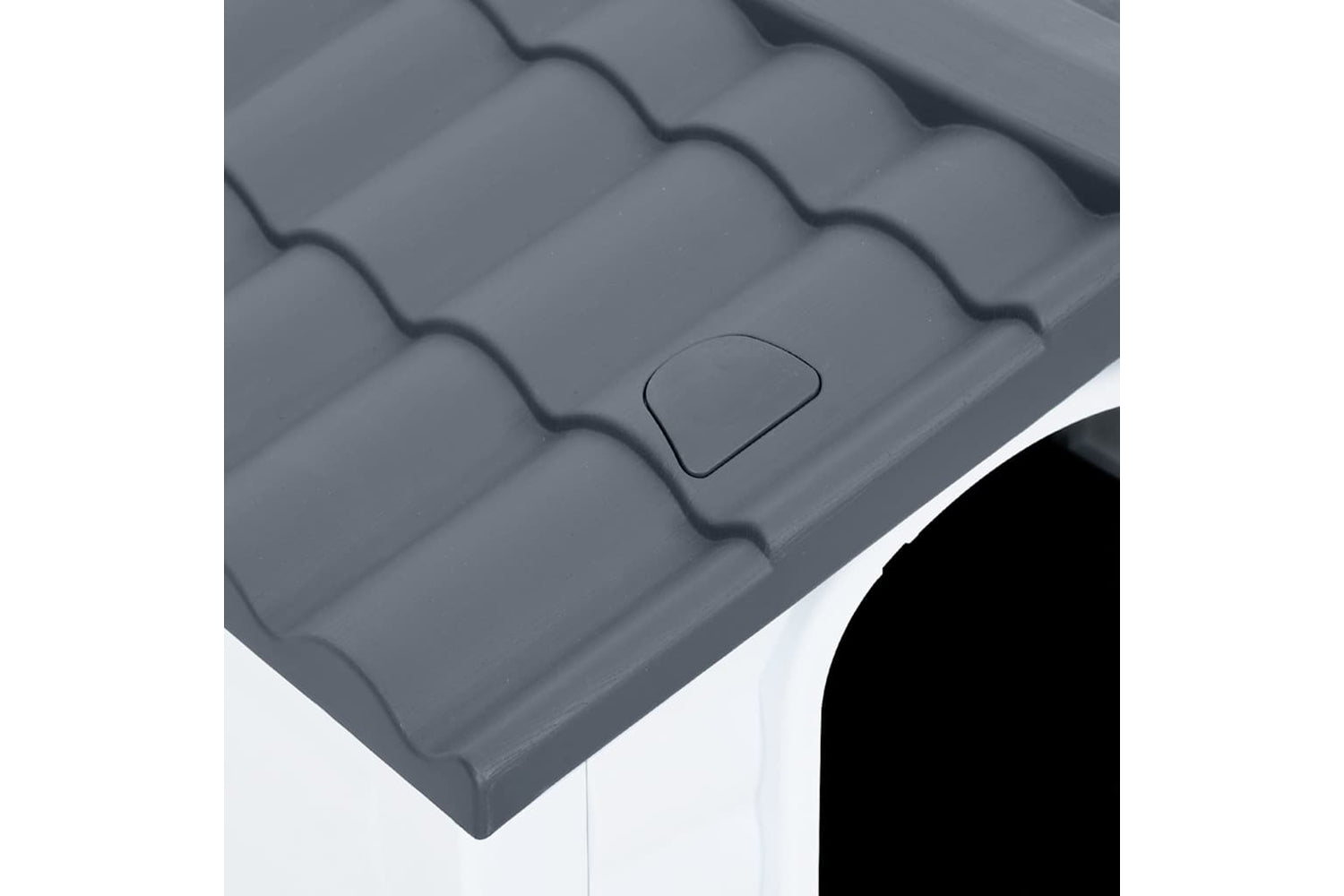 vidaXL 152230 Dog House Grey 90.5x68x66cm Polypropylene-7