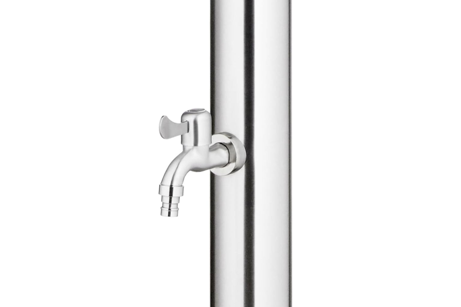 vidaXL 3070788 Garden Shower With Brown Base 220cm Stainless Steel-7