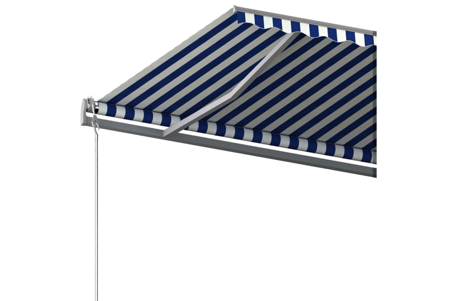 vidaXL 3069796 Freestanding Manual Retractable Awning 600x300cm Blue/white-6