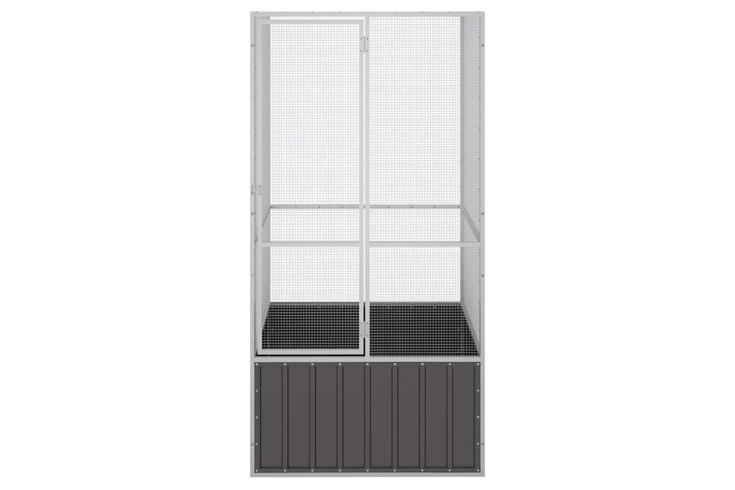 Vidaxl Bird Cage Anthracite 111x107x211.5 Cm Galvanised Steel-3