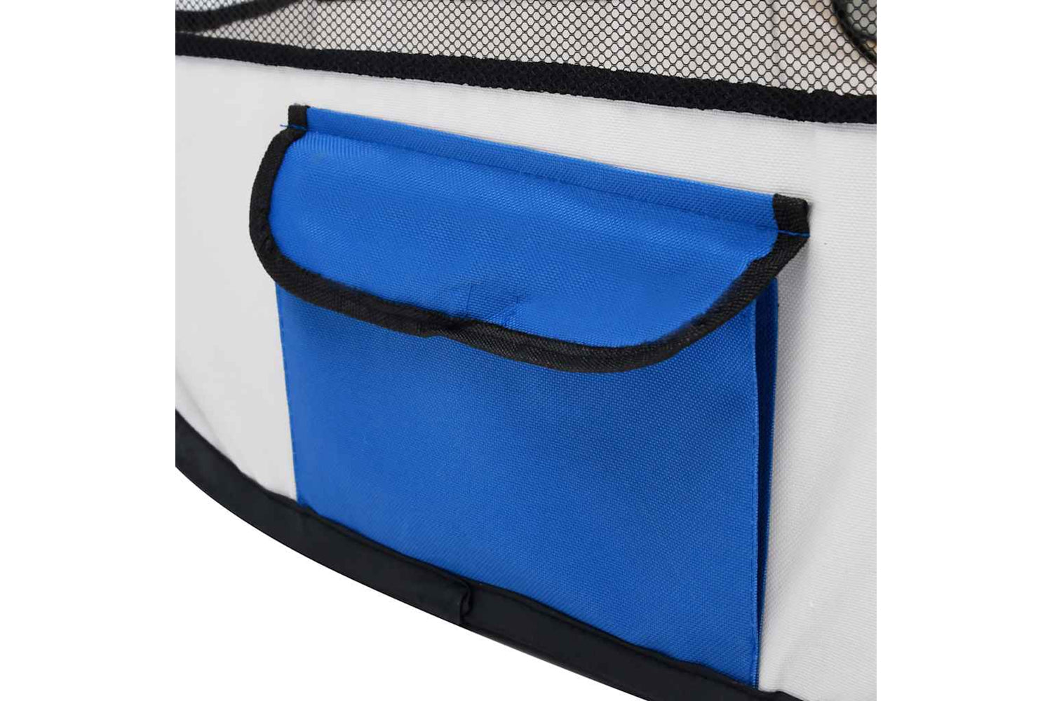 Vidaxl Foldable Dog Playpen With Carrying Bag Blue 90x90x58 Cm-5