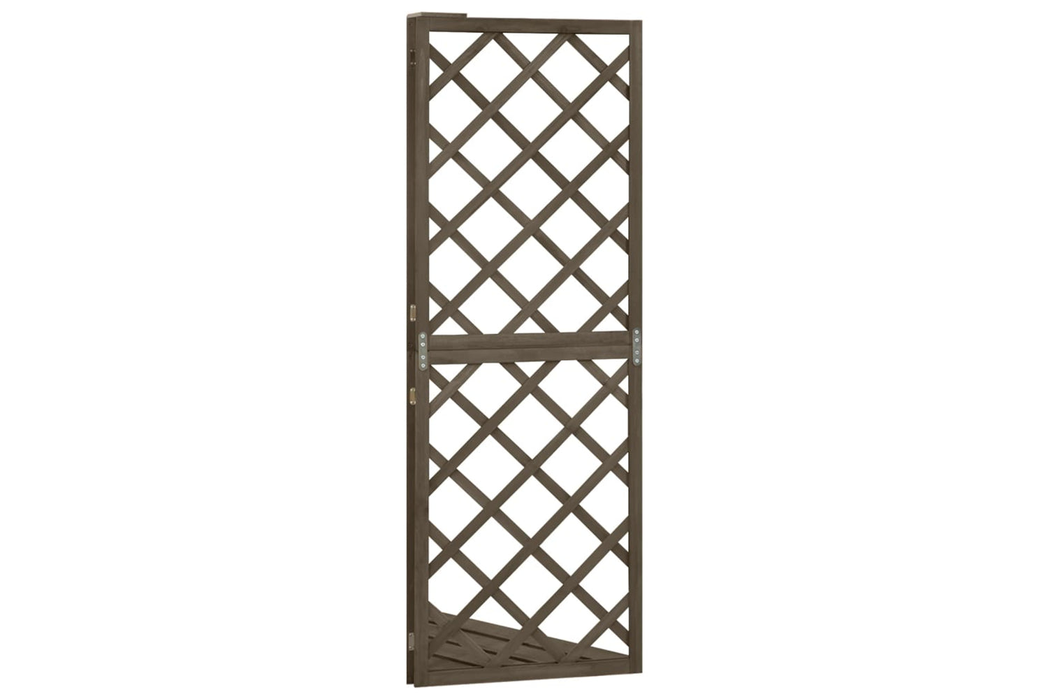 vidaXL 316408 Corner Trellis Grey 50x50x145cm Solid Fir Wood-3