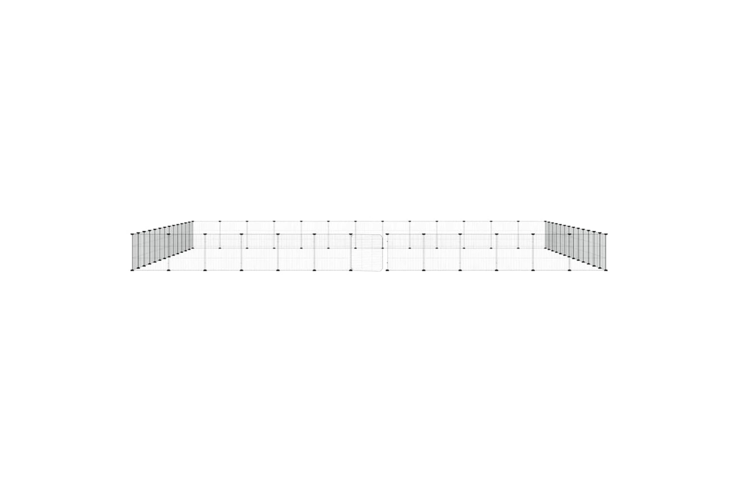 vidaXL 3114029 52-panel Pet Cage With Door Black 35x35cm Steel-3