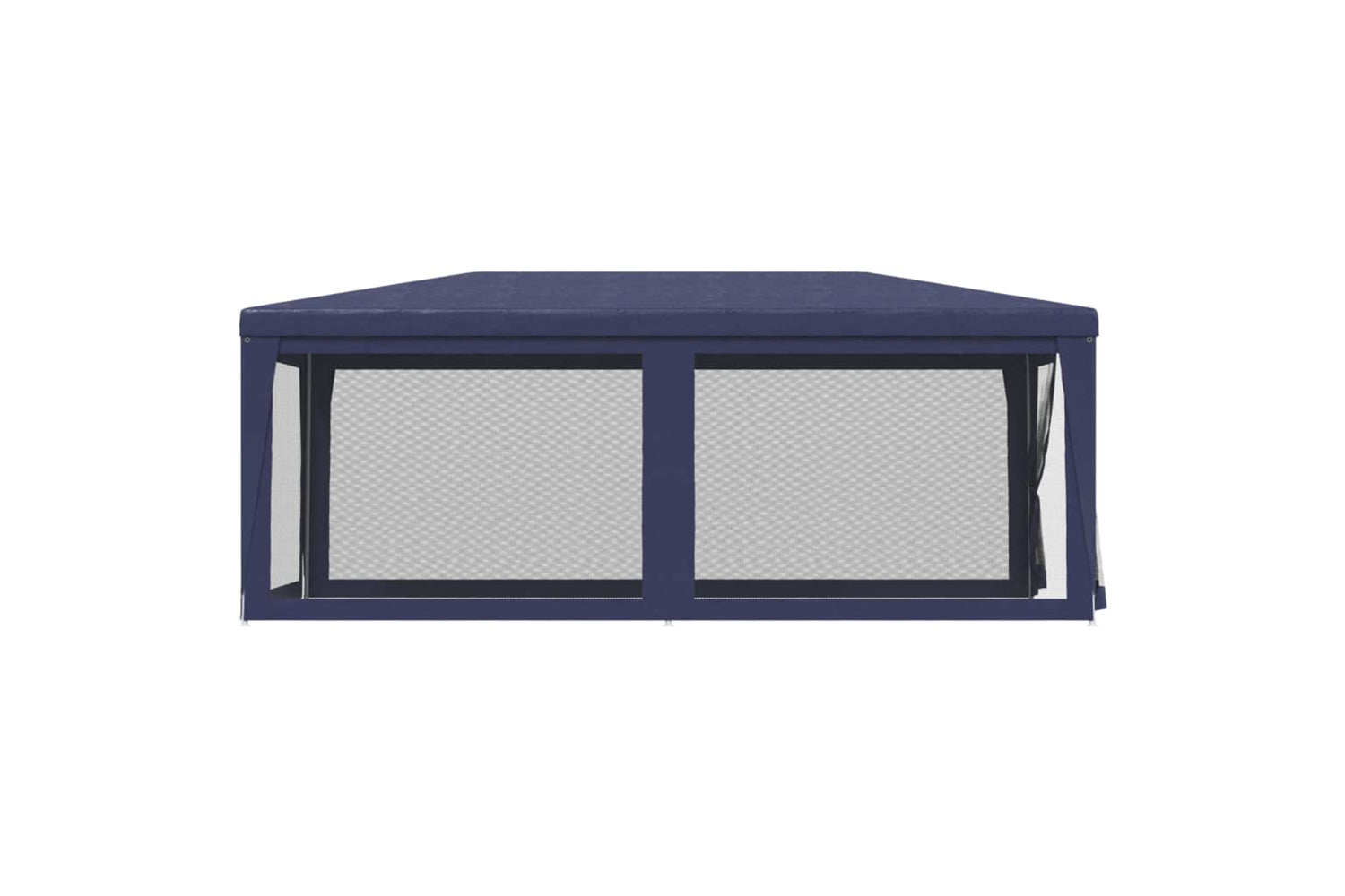Vidaxl 319237 Party Tent With 6 Mesh Sidewalls Blue 3x6 M Hdpe-3