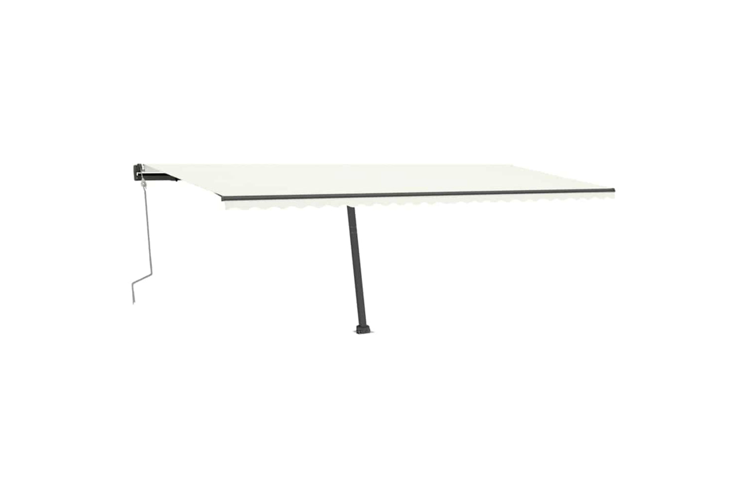 Vidaxl Manual Retractable Awning With Led 600x300 Cm Cream-3