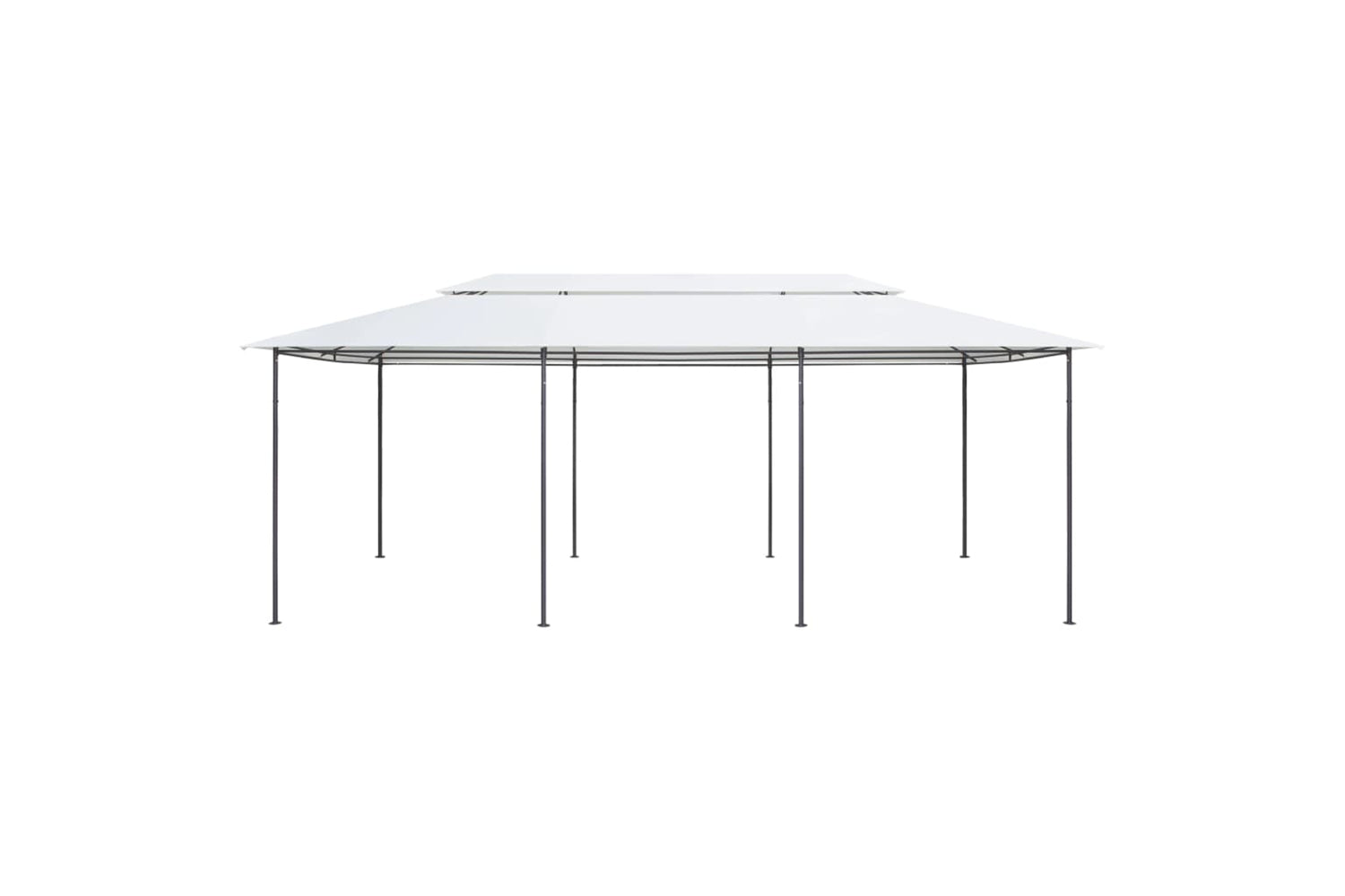 vidaXL 310072 Gazebo 600x298x270cm White 180g/mÂ²-3