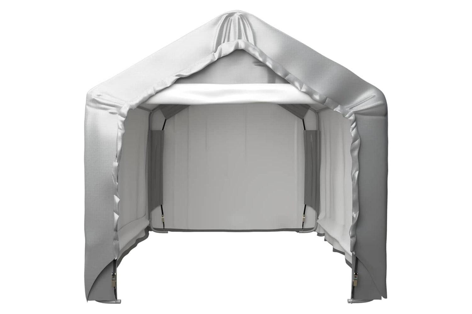 vidaXL 148633 Storage Tent Grey 180x180cm Galvanised Steel-3