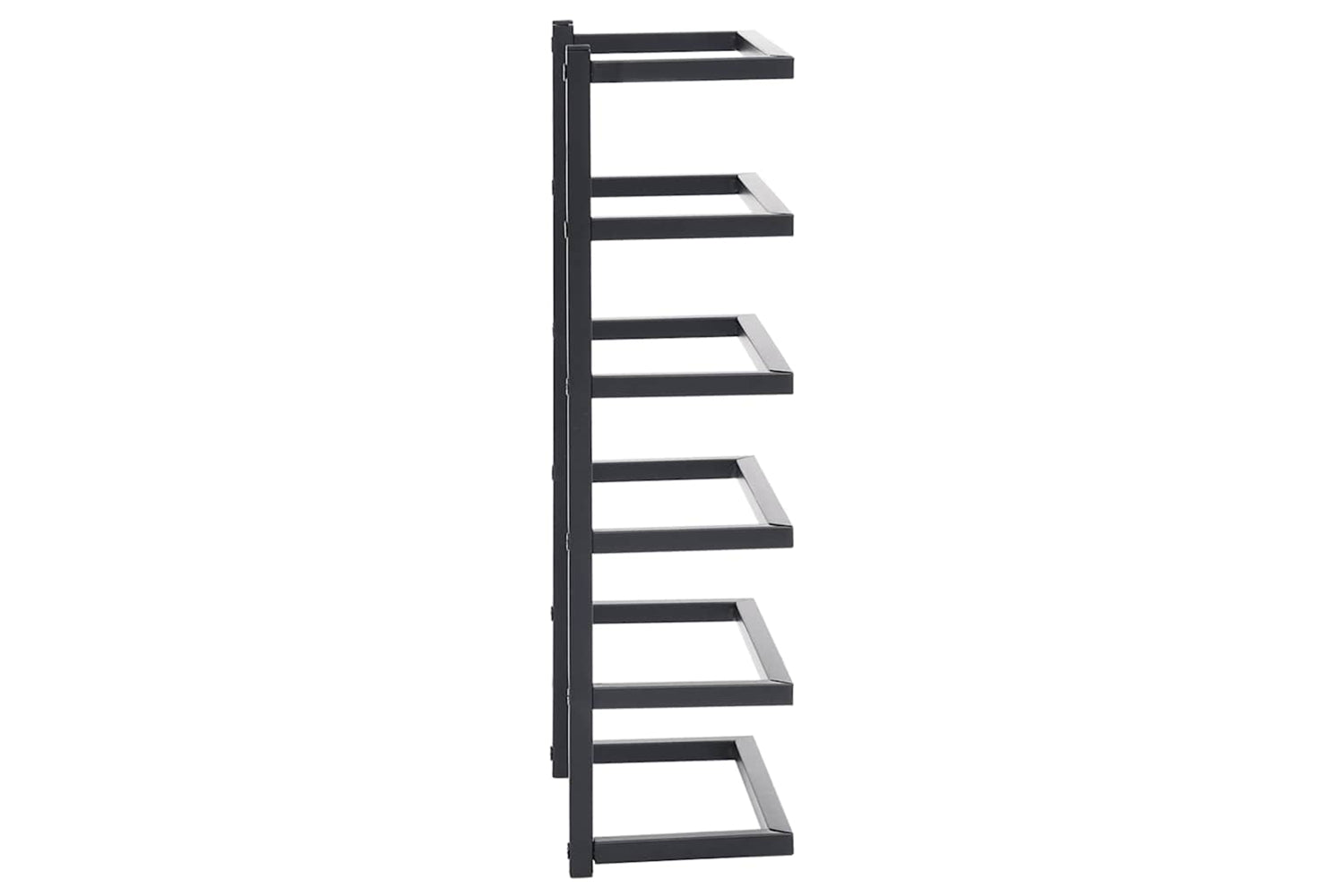 vidaXL 336123 Towel Rack Black 24x12x48cm Steel-4