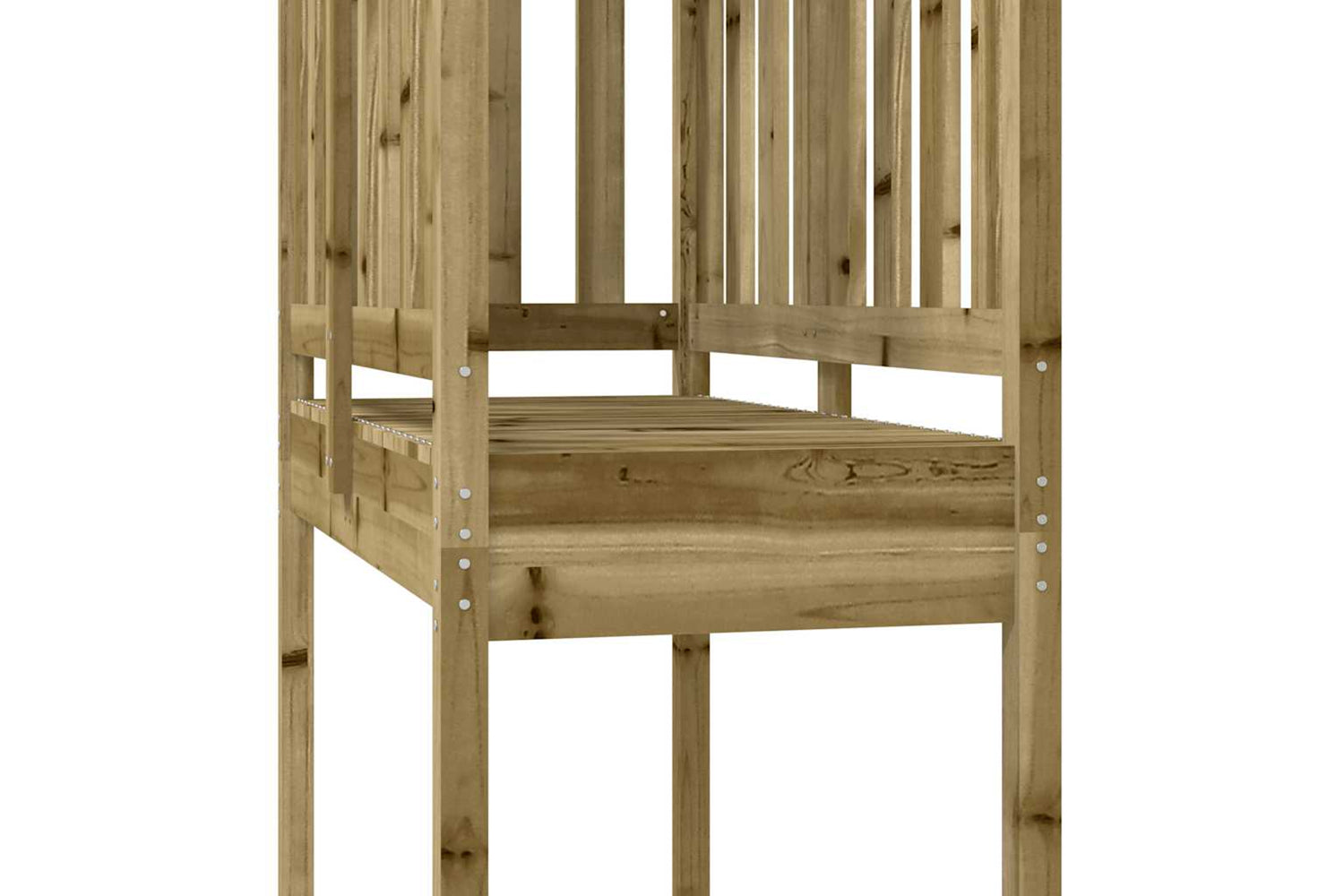 Vidaxl Play Tower 52.5x110.5x214 Cm Impregnated Wood Pine-6