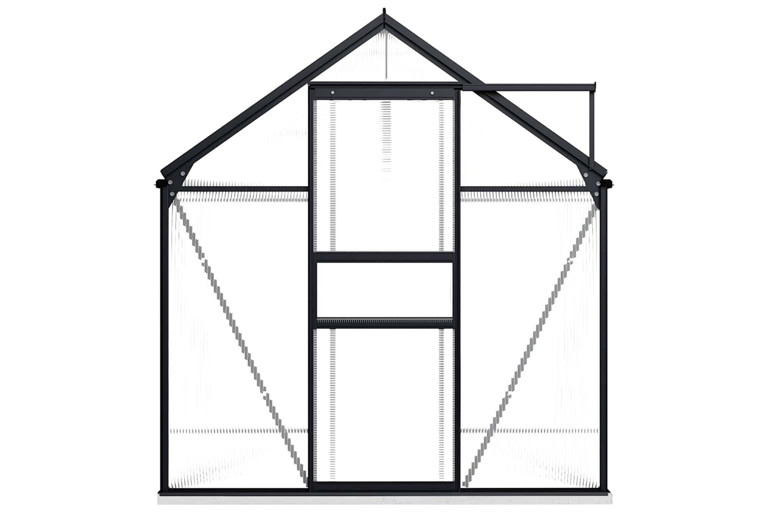 Vidaxl 48216 Greenhouse With Base Frame Anthracite Aluminium 4.75 Mâ²-2